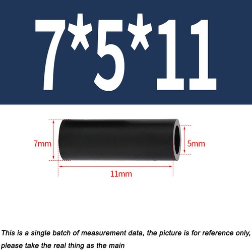 M5,M6,M7,M9, M11, M14,M16,M18 Nylon Plastic Spacers Standoff Black Round Washers - Picture 97 of 217