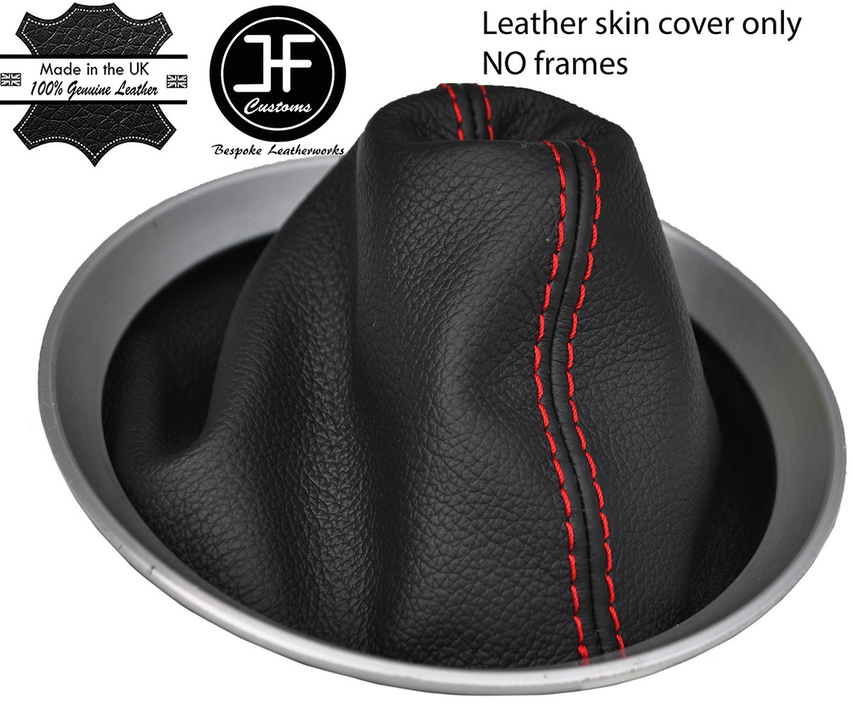RED STITCH TOP GRAIN LEATHER MANUAL SHIFT BOOT FITS NISSAN