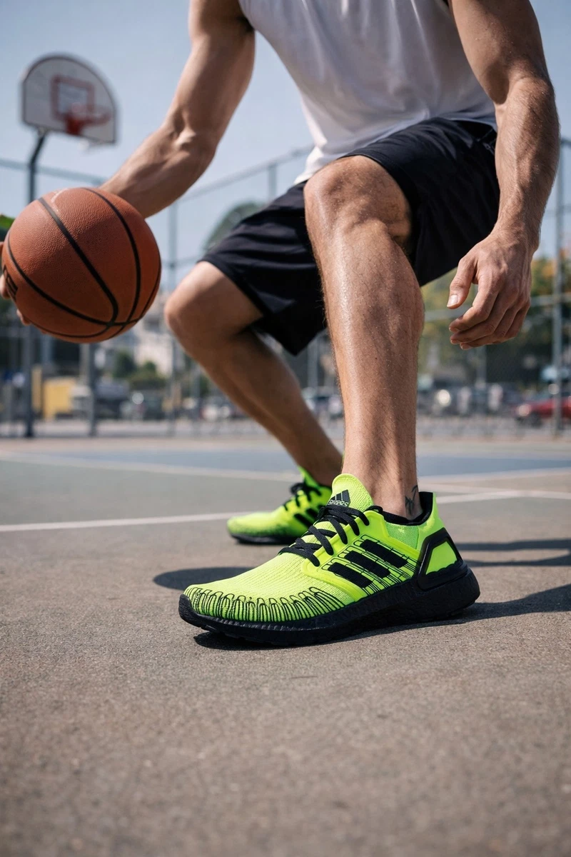 Adidas UltraBoost 20 Men’s 9.5 Running Shoes Signal Black Neon Green Volt m_6233e06f93649f209ce28e83.jpg main image 2