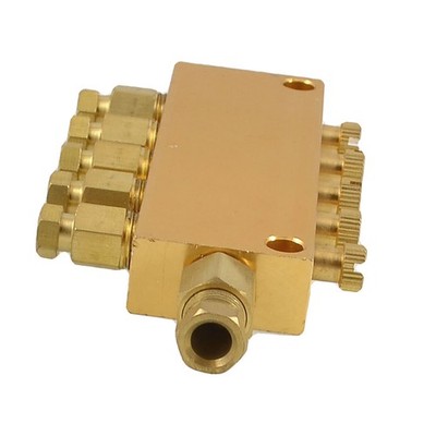 Brass Adjustable Pneumatic Air 5 Ways Manifold Distributor Adjustment