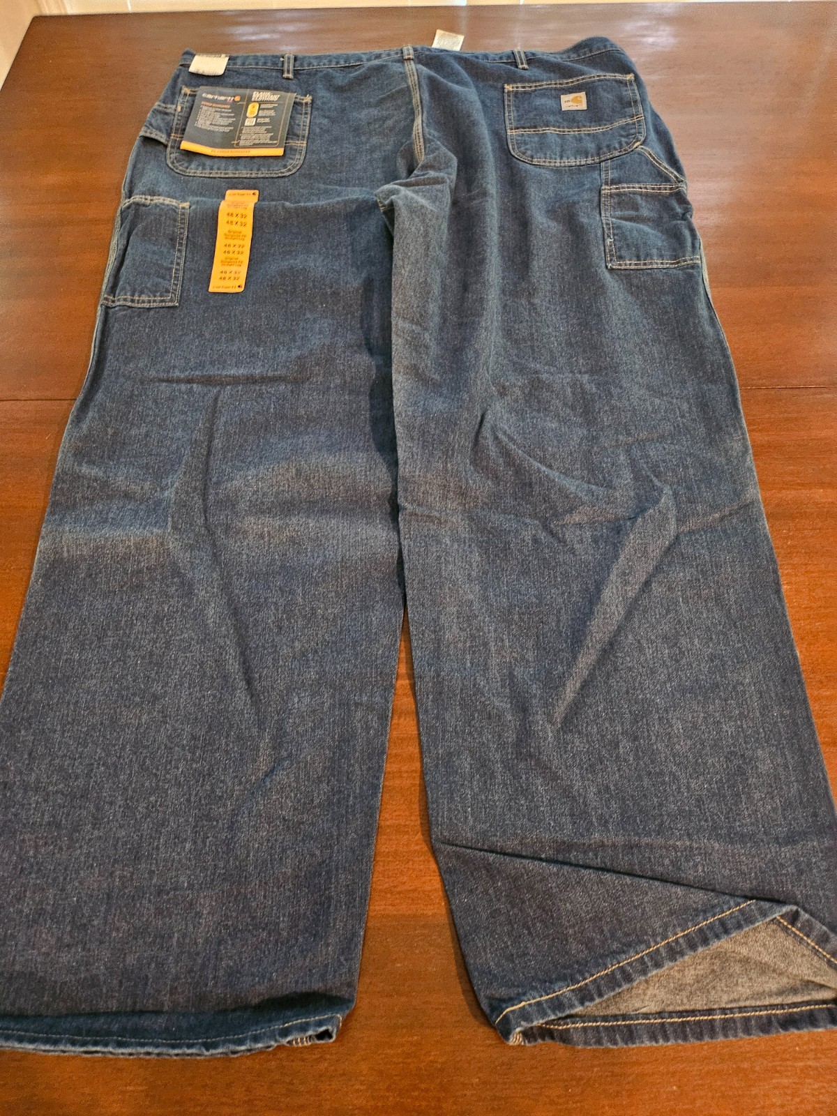 Carhartt Carpenter Jeans FRB13-DNM Size 48 x 32 New With Tags thumbnail 4