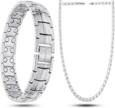 MagnetRX Matching Magnetic Bracelet  Necklace Set Ultra Strength Premium Set