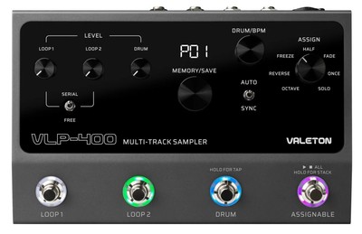 Valeton VLP-400 VLP-400 Multi-Track Sampler, 4 Footswitches