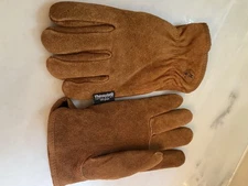 VTG Mens WELLS LAMONT Lined Brown Suede Leather Thinsulate Lined Work Gloves New