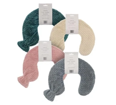 COUNTRY CLUB LUXUS HALS WÄRMFLASCHE - PLÜSCH GITTERBEZUG - BRANDNEU