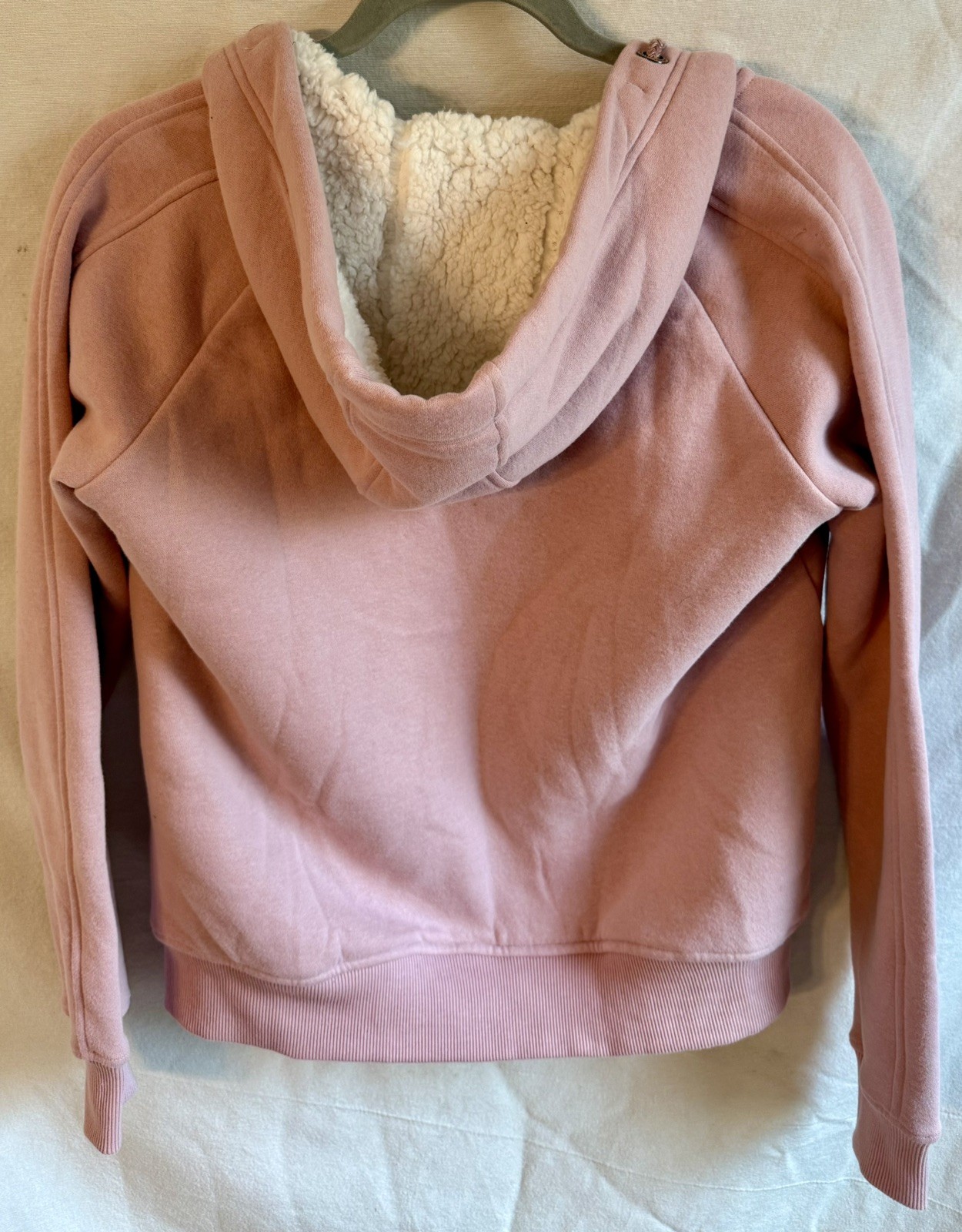 LeMieux Young Rider Sherpa Lined Hoodie • Pink • Embroidered Logo • Size 13-14