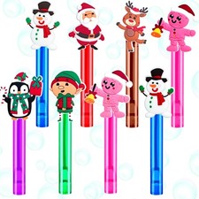 24Pcs Bubble Wands Christmas Party Favors for Kids,Christmas Toys Gifts for C...