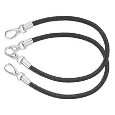 2 x Leather Purse Strap 60cm/23.62" Short Leather PU Braided Purse Handle
