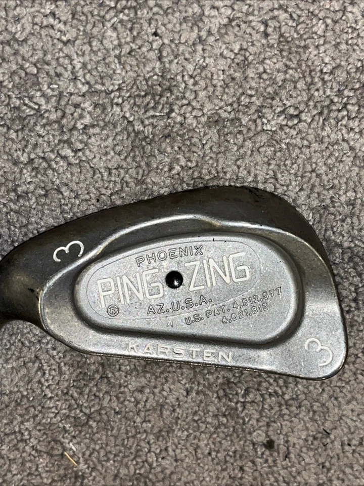 Juego de hierro de punto negro Ping Zing Karsten - para zurdos - 3-SW - eje de acero 8 palos Foto 3 de 4