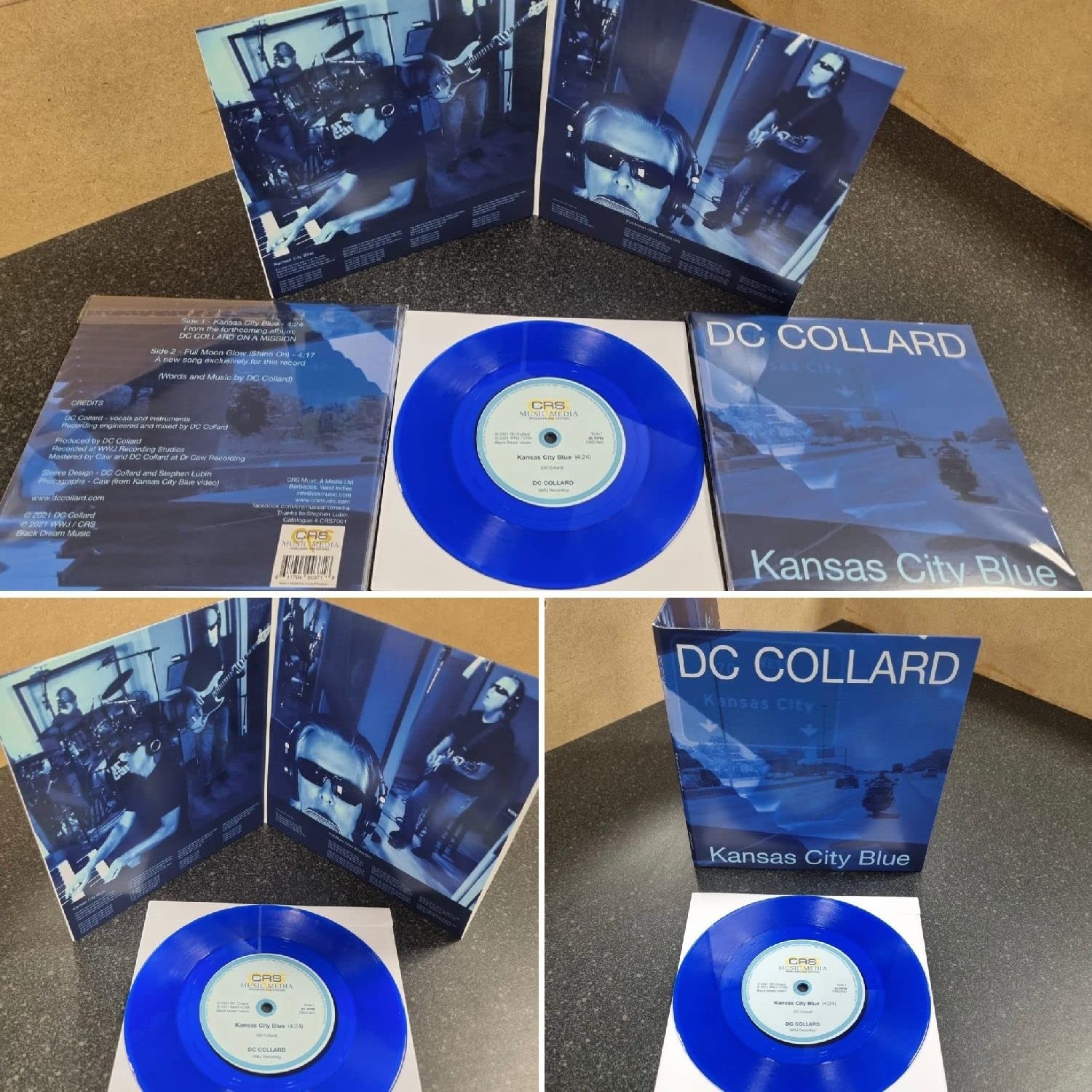 Dc Collard Kansas City Blue 7 Inch Vinyl CRS7001 NEW