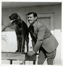 HOLLYWOOD CLARK GABLE AT HOME CLARENCE BULL PORTRAIT 1930s ORIG Photo 429