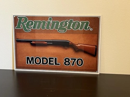Remington Model 870 Shotgun Ammunition Vintage Style Metal Sign Advertising