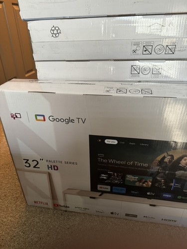 FPD 32” Google Smart TV, 720p, Streaming Live TV, Audio Voice Remote, High Tech - Picture 2 of 2