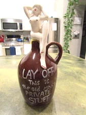 Vintage Rare Arrow " Lay Off This Is The Old Man's Private Stuff " Decanter NJ
