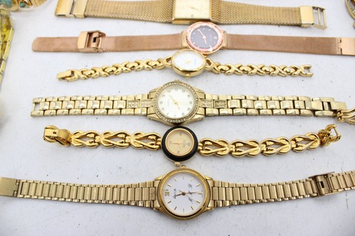 A x25 Vintage Quartz Ladies Gold Tone Wristwatches Inc. Accurist, Sekonda, Timex - Picture 3 of 22