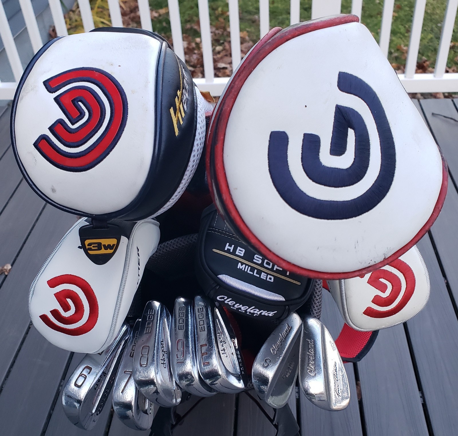 Mens RH Cleveland Hogan Golf 12 Club Set w/TourTrek Stand Bag Complete 