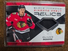 2025-26 Upper Deck Black Diamond Oliver Moore DD-OM Diamond Debut Relics