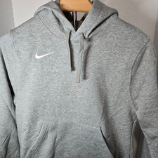 Nike Women's Club Fleece Pullover Hoodie Gray Size S