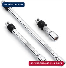 3 Pcs Locking Extension Bar 38 Drive 3 6 10 Silver Locking Extension Set