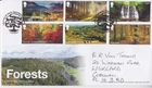 GB ROYAL MAIL FDC FIRST DAY COVER 2019 FORESTS STAMP SET HANDWRITTEN INDIVIDUALS