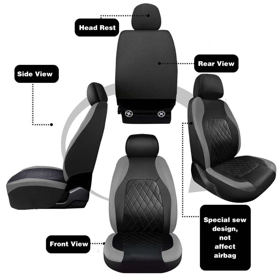 Auto Car Seat Cover For Toyota Full Set Leather 5 Seat