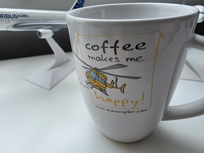 Tasse EUROCOPTER Kaffeebecher Keramik EC145