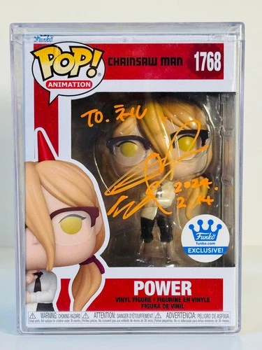 Funko Pop! Chainsaw Man #1768 POWER Funko Shop Excl. signed by Fairouz Ai w/ PSA