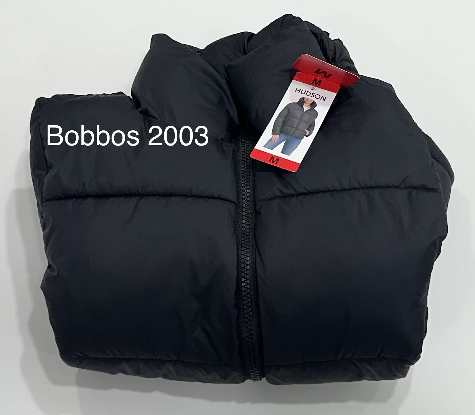 Hudson Women's Full zip Short Puffer Jacket, Black, Size M