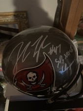 John Lynch Full Size Rep Helmet With COA - Radke And John Lynch Stickered