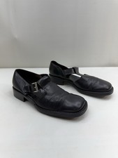 Prada Squared Black Monk Strap Derbies Size 9 Men