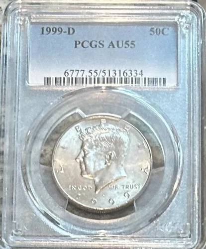 1999-D Kennedy Half Dollar PCGS AU 55