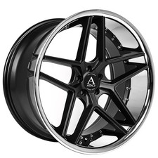 22x10.5 Azad Wheels Az1029 Satin Black With Chrome Lip Rims 4pcs A1 22x10.5 Azad Wheels Az1029 Satin Black With Chrome Lip Rims 4pcs A1