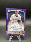 Konnor Griffin 2025 Bowman Chrome Prospect Auto Mojo Purple /199 RC Pirates