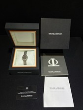 Raro orologio vintage Baume & Mercier Shogun svizzero 26 mm da donna data ref 5236.018.3