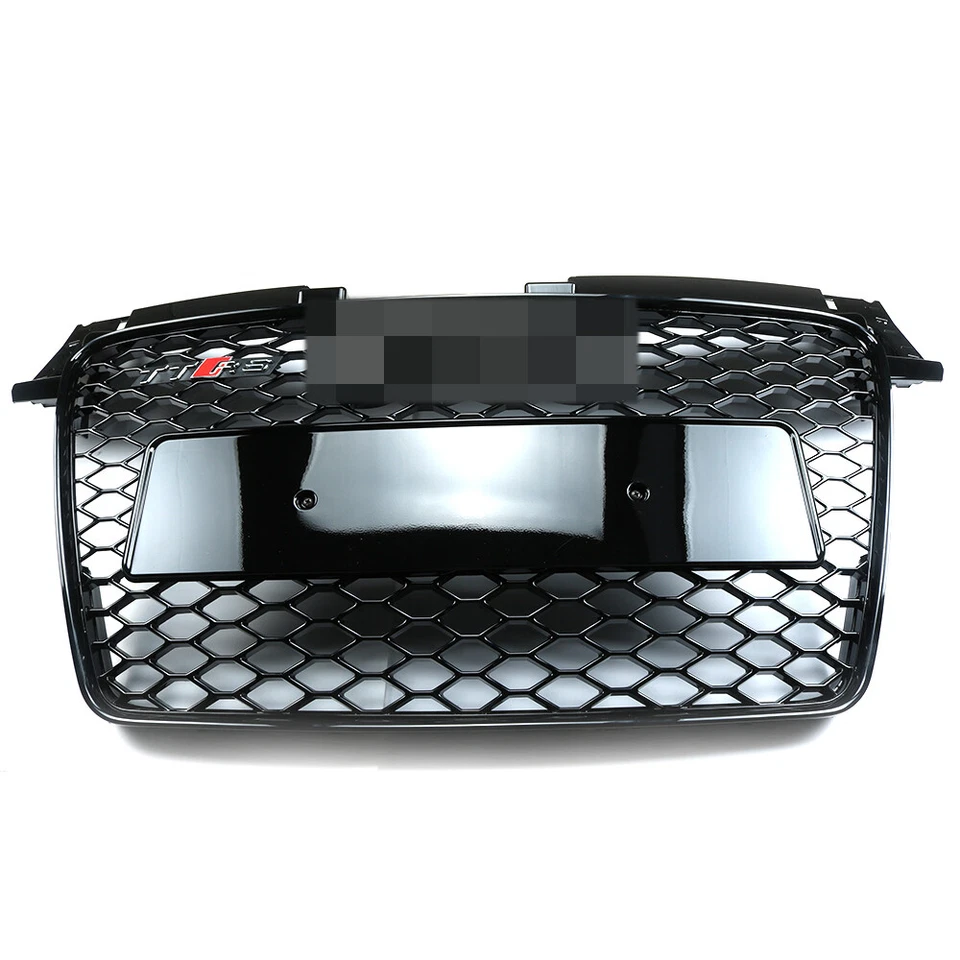 PARAGOLPES DELANTERO ESTILO TTRS MALLA CAPÓ REJILLA HEXAGONAL NEGRO PARA AUDI TT 8J 2007-2014 Foto 4 de 4