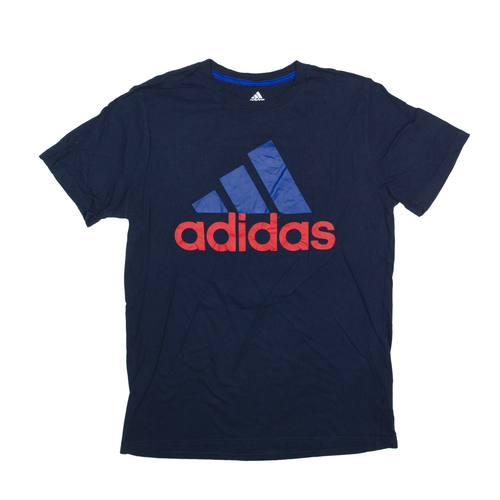 ADIDAS TShirt Blue Short Sleeve Boys XL eBay