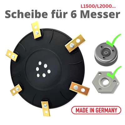 3DHERB Per Worx Landroid L1500 L2000 WR153E WR155E.. 6 lame coltello disco coltello
