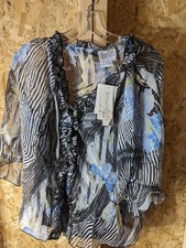 Tess 100 silk twin set shear button up top with silk under tank