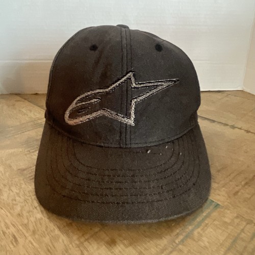 AlpineStars Hat Black Hat Fitted Adult Size S/M Black Hat Baseball Cap - Picture 6 of 15