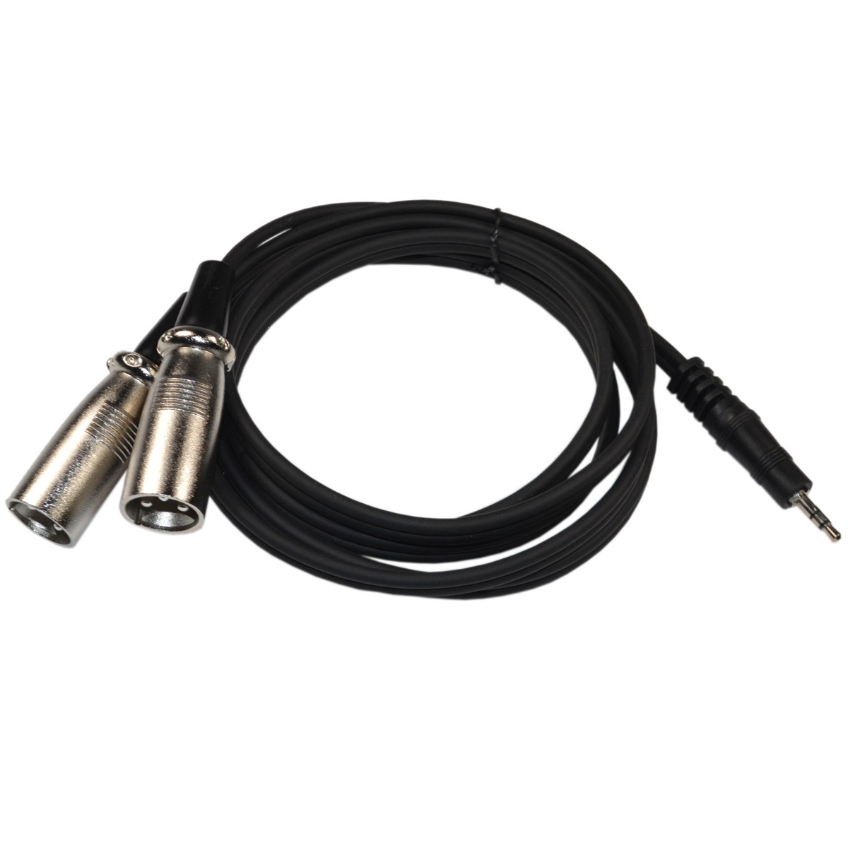 Cavo Audio Adattatore Da Doppio Mini XLR Femmina A 3,5 Mm TRS Maschio – 50 Cm, Per Microfoni E Fotocamere Reflex