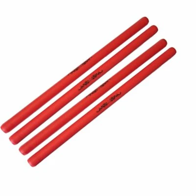 MARTIAL ARTS ARMORY Armory Foam Padded Escrima Sticks Kali Arnis Practice with Case 4 Pack - Red