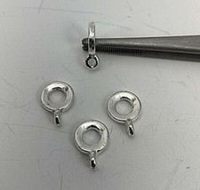 100 Silver Bails Connectors for Charms/Pendants/Beads B79os