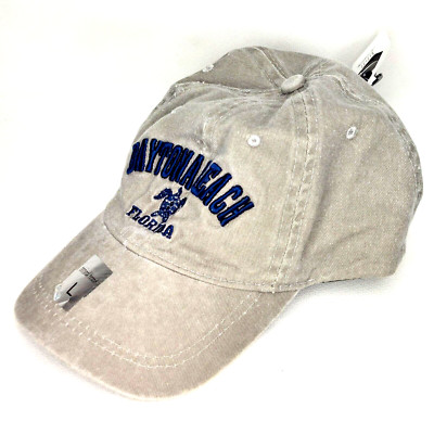 Daytona Beach Florida Gray Slouch Hat Adjustable Youth Baseball Cap NWT Lucky 7