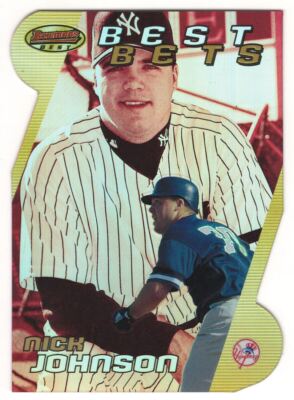 2000 BOWMAN'S BEST BEST BETS #8 NICK JOHNSON NEW YORK YANKEES