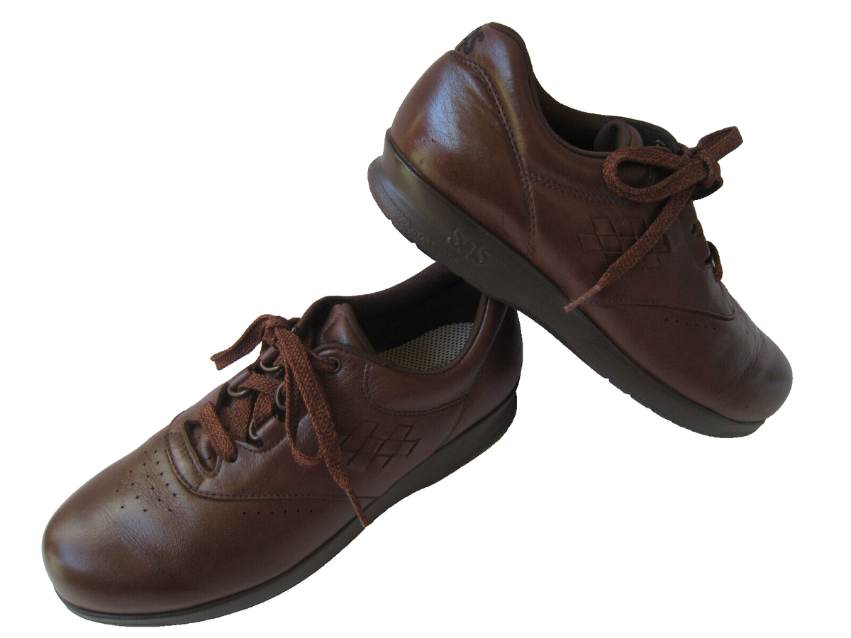 Leather Skechers/Comfort Walker Oxford’s Size 7.5 Brown Color.Flaws see pictures Skechers 4400 Mens Oxford Brown Leather Lace Up Low Top  main image 3
