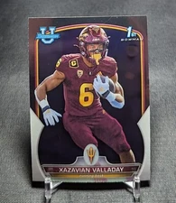 Xazavian Valladay 1st Rookie RC 2022 Bowman Chrome U University Card #64