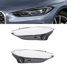 For BMW 4-Series M3 i4 2021-2024 Left & Right Side Headlight Lens Clear Cover 