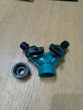 Plastic Garden Hose Y Faucet Splitter with Shut-Off 2 Valves High Quality
