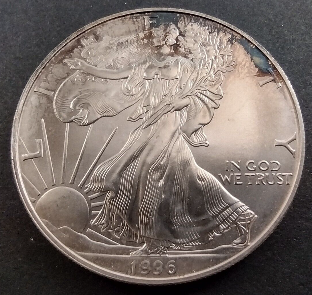 1996 American Silver Eagle 1 oz .999 fine silver key date ASE