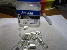 Sta-Kon E614 - 6-5 Bare Ring Terminal, 1/2, Met QTY 11